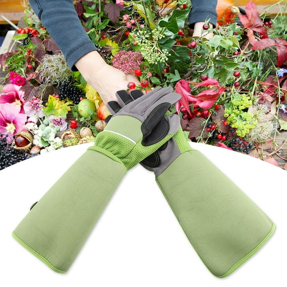 TOPINCN Long Rose Pruning Gardening Gloves Puncture Resistant Work Yard Glove, Gloves, Work Glove