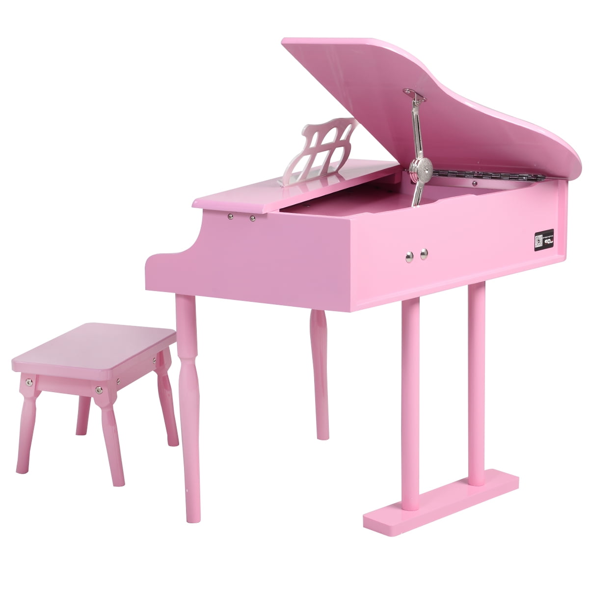Childs 30 Key Toy Grand Baby Piano W Kids Bench Wood Pink New Childs 30 Key Toy Grand Baby Piano W Kids Bench Wood Pink New Com