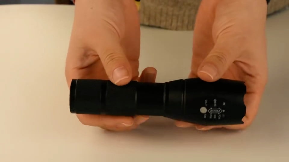 Super-Bright 99000LM LED Tactical Flashlight 5 Modes Zoomable Torch Searchlight