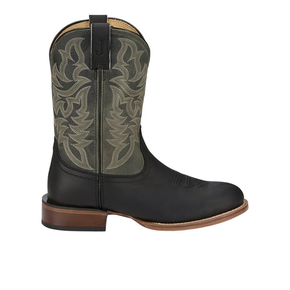 Justin Boots Mens Disco Man Round Toe Cowboy Mid Calf Boots
