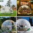 thumbnail image 2 of Esheno Garden Dome Tent 15*9.5FT PVC Transparent Cover Weatherproof Geodesic Bubble for Patio Party Greenhouse 360° Panoramic View (Green), 2 of 6