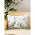 thumbnail image 2 of Outdoor Pillows Waterproof, Wildlife White Birds Bedding Throw Pillows with Insert for Couch Sofa Bed, Water Reflection Scenic 12x20 Inch Pillowcases Decorative Camping Patio Pillow Set of 1, 2 of 8