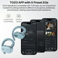 thumbnail image 6 of TOZO O2 Open Ear Bone Conduction Headphones, ORIGX Acoustic, DSP Noise Cancelling, 42H, Dual-Axis Multi-Angle Adjust, Crystal-Clear Calls, APP-EQ, Waterproof Sports Headphones for Running Workout Gym, 6 of 8