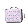 thumbnail image 3 of Butterfly and Lavender Pink Pattern Insulated Lunch Bag with Shoulder Strap and Bottle Holder,Bento School Lunch Bag Box,11x9.5x3.5 Inches, 3 of 5
