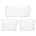 thumbnail image 1 of Small Animal Toilet Bathtub Transparent 3Pcs 7.9x3.7x2.4in, 1 of 1