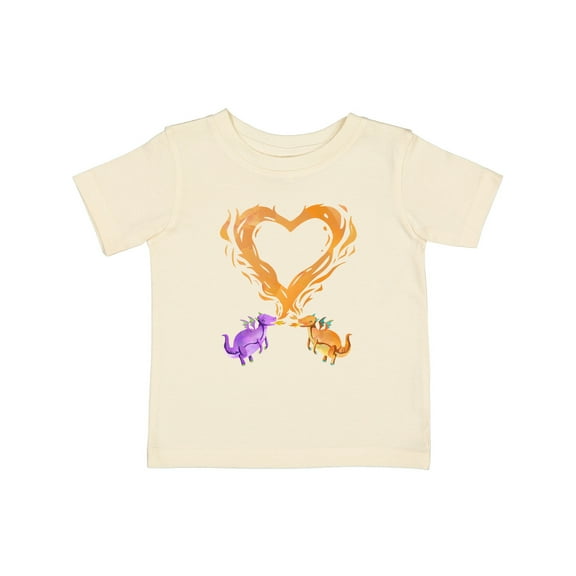 Inktastic Fire Heart Dragons Boys or Girls Baby T-Shirt