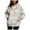 Gray, variant on VEKDONE Hoodies for Women Oversized Loose Fit Hooded Sweatshirts Maple Leaf Print Long Sleeve Sweatshirt Fall Fashion Lightweight Pullover Top with Pockets
