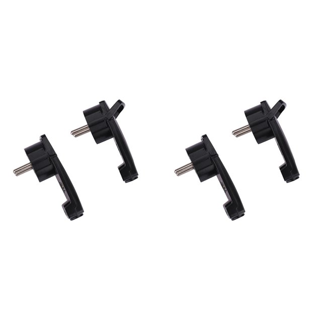 4 Uds. Enchufe Schuko Plano en ÁNgulo Negro, Enchufe Schuko Plano 250 V (16 A), Enchufe Schuko, Enchufe Schuko Plano, Enchufe UE