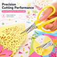 thumbnail image 5 of Artrylin 4 Pack Mini Craft & Travel Scissors - All-Purpose Tiny Sharp Detail Scissors with Protective Covers for Embroidery, Sewing, DIY, On-the-Go Projects (4 Colors, 2.56 x 1.65 in), 5 of 7