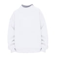 thumbnail image 6 of Kaondbfi Mock Neck Sweatshirt Women Fall Oversized Turtleneck Pullover Fleece Long Sleeve Sweatshirts Tops Womens Essentials Fashion Clothing, 6 of 6