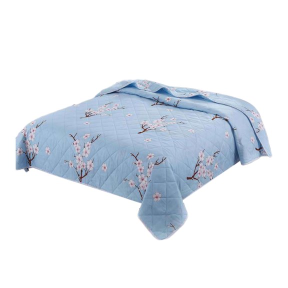 Lightweight Quilt Blanket for Summer Filling, Natural, Breathable & Skin-Friendly Machine Washable Cotton Summer Quilt (100x150cm/39.37x59.05in)