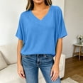 thumbnail image 4 of Womens V Neck Sweater Vest Oversized Ribbed Knit Sleeveless Casual Loose Fit Pullover Tank Top Blue XXXXL, 4 of 4