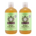 thumbnail image 1 of Gel de baño herbal de menta de Moon Valley, ingredientes totalmente naturales, sin parabenos, vegano, aceites esenciales hidratantes, paquete de dos, 1 of 5