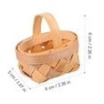 thumbnail image 2 of 36Pcs Wood Chip Mini Baskets Manual Woven Baskets Ornaments Storage Box, 2 of 6