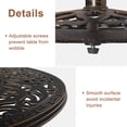 thumbnail image 5 of IVV 40-Inch H Cast Iron Bar Height Patio Table - 26-Inch Tabletop Diameter - Bronze Color, 5 of 9