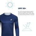 thumbnail image 7 of Rash Guard for Men UPF 50+ Sun Protection Swim Shirts Moisture Wicking Navy Blue XXL, 7 of 7