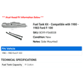 thumbnail image 2 of Fuel Tank Kit - Compatible with 1980 - 1983 Ford F-100 1981 1982, 2 of 2