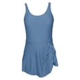 thumbnail image 4 of WOYY Girls Adjustable Strap Tankini Swim Dress One-Piece Swimsuit Bathing Suit, Sizes 11-12, 4 of 5