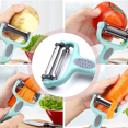thumbnail image 4 of Kitchen Peeler Slice for Vegetables Fruit Carrot Potato Stainless Steel Sharp Blades Multifunctional Kitchen Tools, 4 of 5
