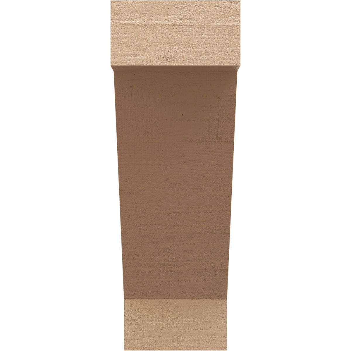 9"W x 18"D x 27"H Classic Burlington Rough Cedar Woodgrain TimberThane Corbel, Primed Tan