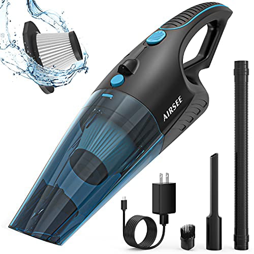 and Car Cleaning AIRSEE Handheld Vacuum Cleaner 2-Speed Cordless Vacuum with High Power 14000 PA Suction Car Vacuum Suitable for Vacuum Storage Bags Portable Hand Vacuum for Pet Hair Home 