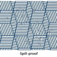 thumbnail image 5 of Oval Tablecloth Blue Striped Tablecloth, Modern Oval Tablecloth, Geometric Tablecloth, Indoor/Outdoor Waterproof Wrinkle Free Durable Tablecloth for Oval Tables 60 X 84 Inch, 5 of 6