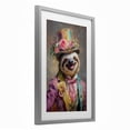 thumbnail image 3 of Stupell Industries Victorian Sloth Portrait Gray Framed Print Under Glass, design by Wumples, 3 of 9