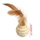thumbnail image 3 of Juguetes de Sisal para Gatos con Plumas | Bolas de Lana Interactivas con Cascabel | Juguetes Suaves y Coloridos para Gatos | Ejercicio de Juego Individual | Diversión En Interiores y Exteriores, 3 of 6