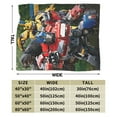 thumbnail image 2 of Transformers Blanket, Super Soft Throw Blanket, Cozy Flannel Blankets For Boys Girls, Warm Blankets For Couch Sofa Bed, 40"X30", 2 of 9