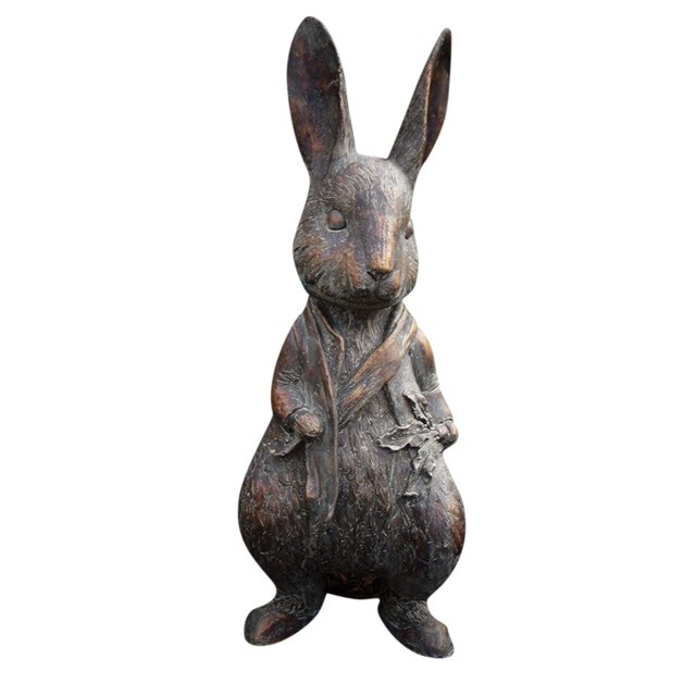 Resin Rabbit Outdoor Statues Ornament Decoration Garden Sculpture