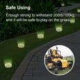 thumbnail image 3 of Foco solar empotrable para exteriores, paquete de 8, 8 LED, resistente al agua, IP65, para jardín, patio, césped y camino (blanco cálido), 3 of 5
