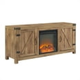 thumbnail image 1 of 58" MDF Rustic Modern Farmhouse Fireplace TV Stand - Barnwood, 1 of 6