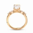 thumbnail image 4 of solitaire jewels 2.5CT Oval Moissanite Solitaire Engagement Ring For Women, 14K Yellow Gold, 4 of 5