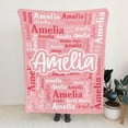 thumbnail image 4 of Custom Blanket with Name Personalized Blankets for Kids Adult Boys Girls Flannel Monogrammed Customized Blankets Throw (40''''x50''''), 4 of 6