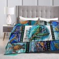 thumbnail image 5 of Sea Turtle Throw Blanket Turtle Gifts for Girls Boys Kids Turtle Decor Lightweight Flannel Throw Blanket Soft Cozy Throw Sofa Bed Blanket 60"X80", 5 of 6