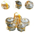 thumbnail image 6 of yotijay Appetizer Serving Tray Candy and Nut Dishes Luxury Dry Fruit Tray with Lid Snack gray, 6 of 9