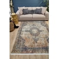 thumbnail image 4 of Guadalupe Beige Medallion Polyester Area Rugs for Living Room Washable Rugs Boho Moroccan Area Rug Soft Geometric Bohemian Carpet Distressed Indoor Rug for Bedroom Dining Room Office Nonslip Rug, 4 of 9