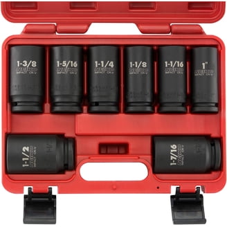 TEKTON 3/4 Inch Drive Deep 6-Point Impact Socket Set, 22-Piece (7