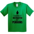 thumbnail image 3 of Inktastic Easily Distracted by Penguins Youth T-Shirt, 3 of 5
