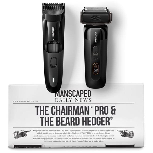 Afeitadora facial y recortadora de barba eléctrica MANSCAPED Chairman