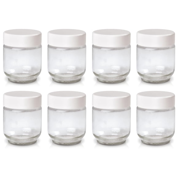 Set de 8 tarros de cristal para máquina de yogur Euro Cuisine