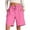 Pink, variant on PMVFHDE Women's Summer Solid Color Outdoor Athletic Shorts For Women High Waist Elastic Drawstring 5 Inch Inseam Sport With Pockets Breathable Light Blue,XL
