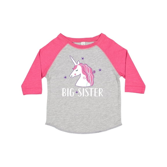 Inktastic Big Sister Unicorn Girls Toddler T-Shirt