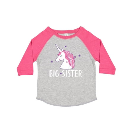 

Inktastic Big Sister Unicorn Gift Toddler Toddler Girl T-Shirt