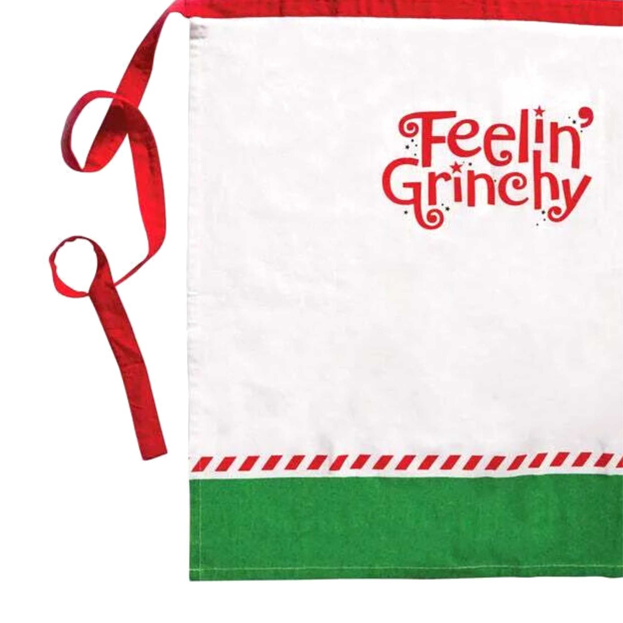 Department 56 Feelin' Grichy Polyester Apron 36in H