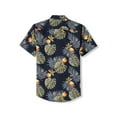 thumbnail image 2 of Ma Croix Mens Casual Hawaiian Flower Pattern Button Up Bohemian Shirts, 2 of 7