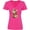 Hot Pink, variant on Inktastic Corky Cow Women's V-Neck T-Shirt