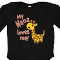 thumbnail image 4 of Inktastic My Nana Loves Me- Cute Giraffe Boys or Girls Long Sleeve Baby Bodysuit, 4 of 5