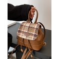 thumbnail image 4 of Mochila pequeña de diseño de nicho de color contrastante popular para mujer 2023 Nueva mochila pequeña de moda Mini bolso escolar pequeño, 4 of 5