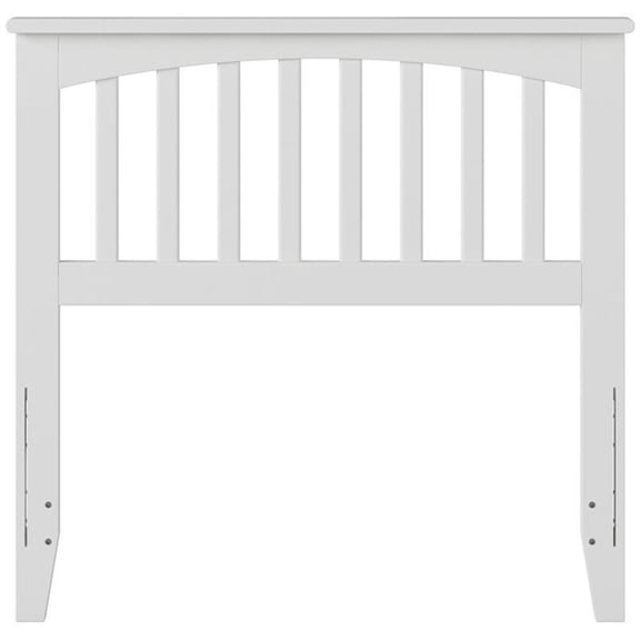 Kingfisher Lane Mission Twin Wood Headboard in White